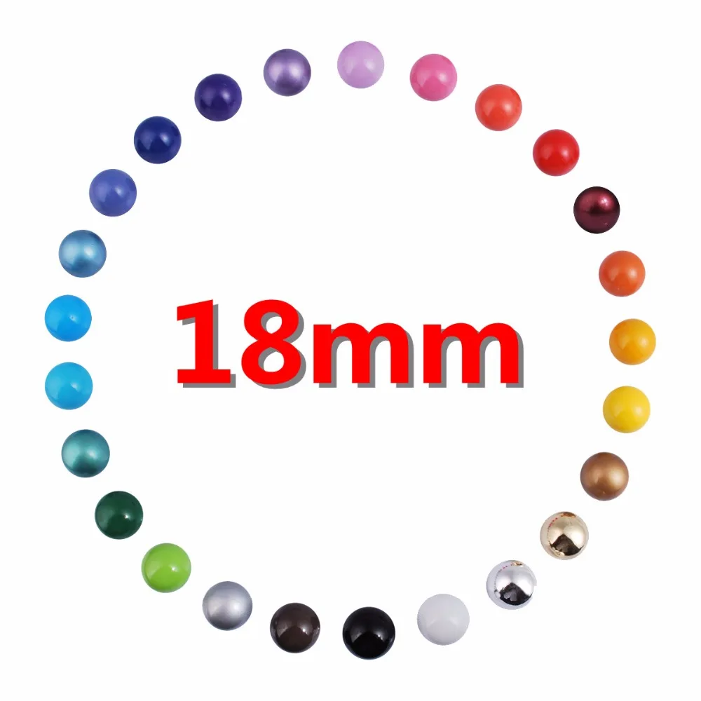 6PCS/lot 18mm Colors Baby Ball fit for Harmony Bola DIY Cage Angel Caller Pendant Chime Sounds Ball Jewelry Gift Wholesales