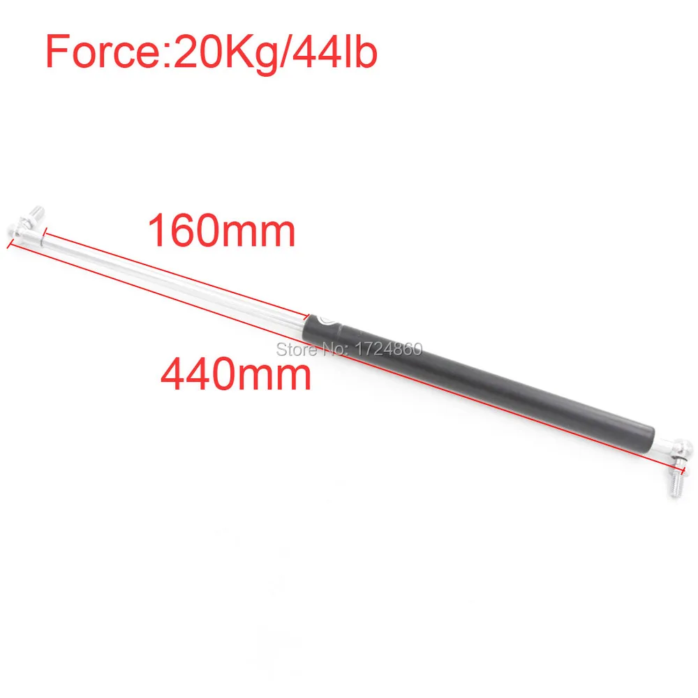 

160mm Long Stroke 20KG/44lb Force Gas Springs for Funiture Lift M8 Auto Gas Springs for car 440mm Central Distance