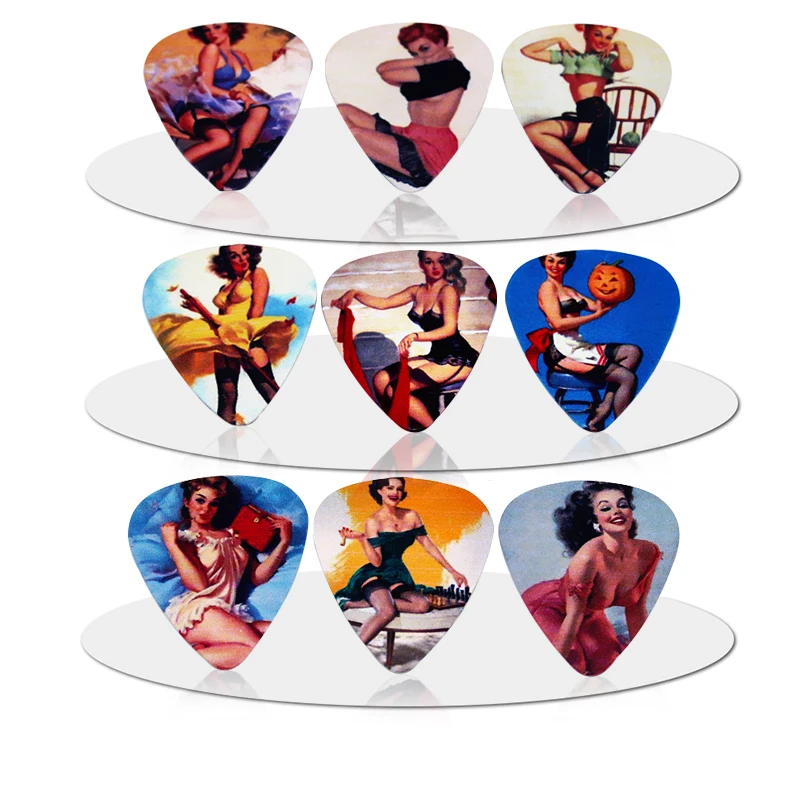 SOACH 10pcs/Lot 0.71mm thickness Factory direct Flirty retro guitar picks