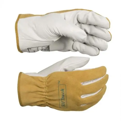 Argon arc welding gloves driver mechanics deerskin short TIG MIG gloves high temperature resistant cowhide welder glove