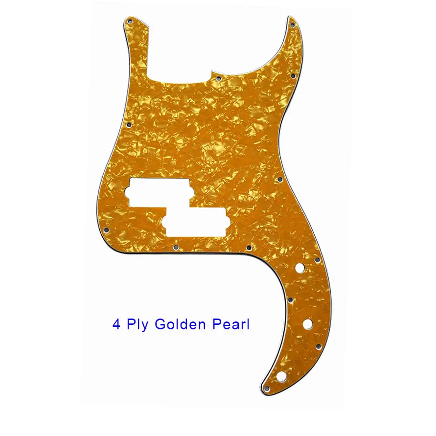 Dopro Pickguard Plastique Imprimé 3D 13 Trous PB Bass - Motif Floral Américain Mexicain Avec Vis