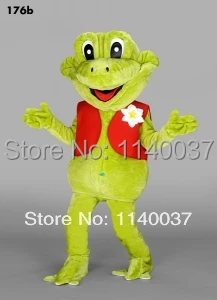 Mascote sapo traje da mascote sapo verde traje cosplay personagem dos desenhos animados carnaval traje fantasia festa