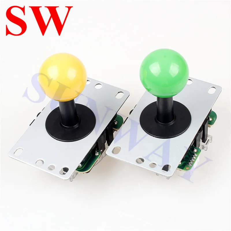 2 player Arcade DIY Kit with LED USB Encoder To PC Joystick 32mm Chrome Plating led light Push Button For Mame Game Mahcine Part