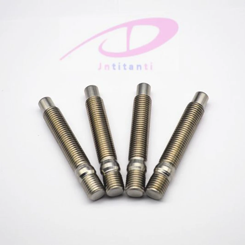 Jntitanti  M12*1.5*55-100mm (20 pieces stud) Gr5 titanium wheel stud conversion kit for Germany car