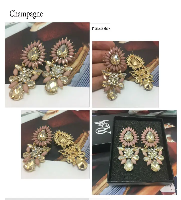 VEYO Vintage Earrings Acrylic Drop Earrings Crystal Earrings For Woman Hot Sale Lead free nickel free