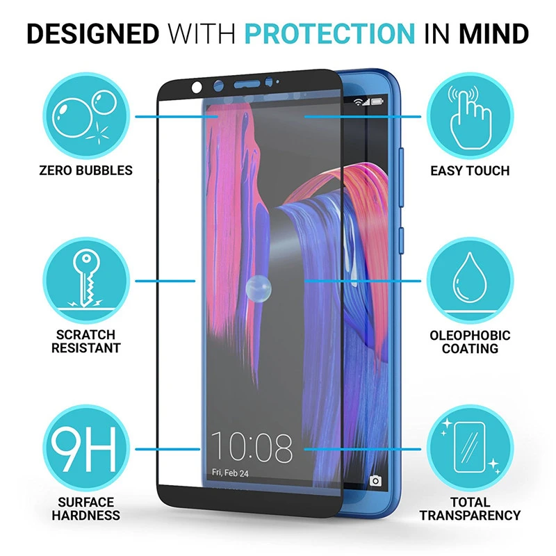 Honor 9 lite protective glass for honor 8 lite 9lite film full Cover tempered glass screen protector on honor 9lite 9 light case