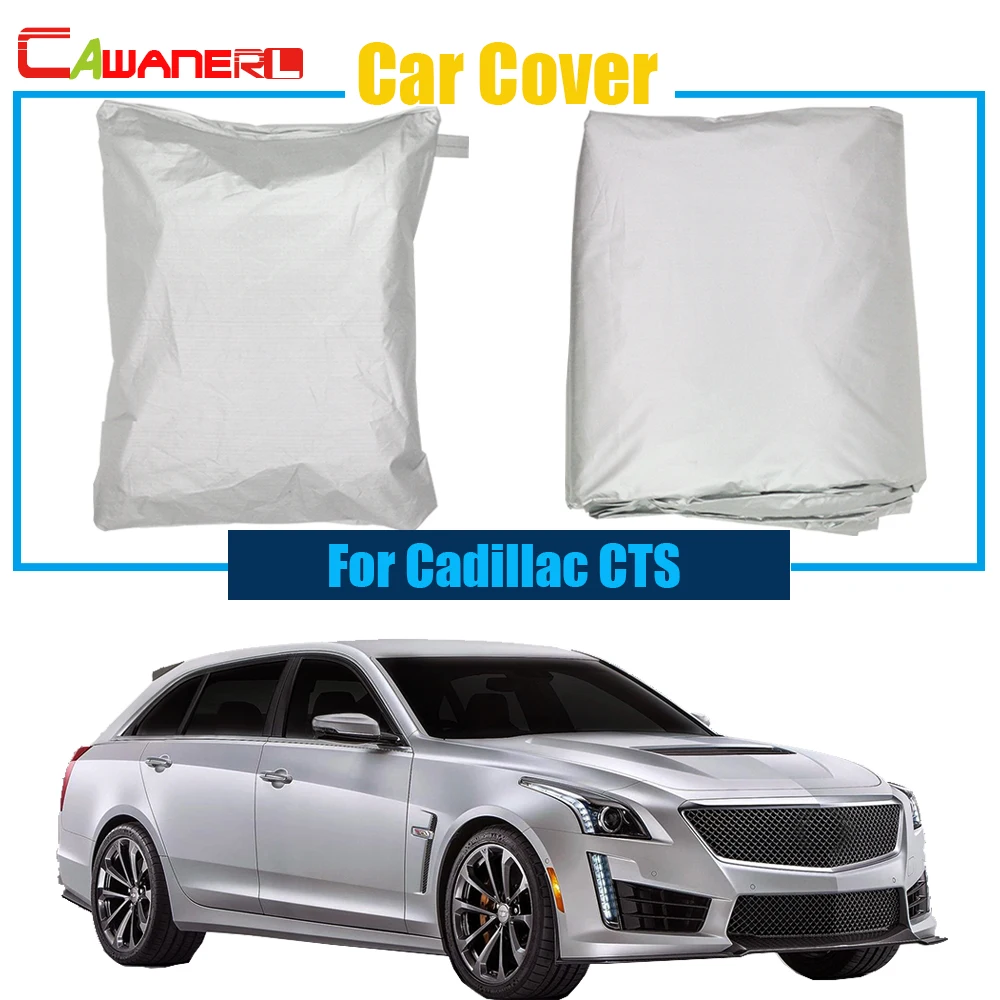 Cawanerl Car-Styling Car Cover Snow Rain Sun Resistant Protection Cover Anti UV For Cadillac CTS