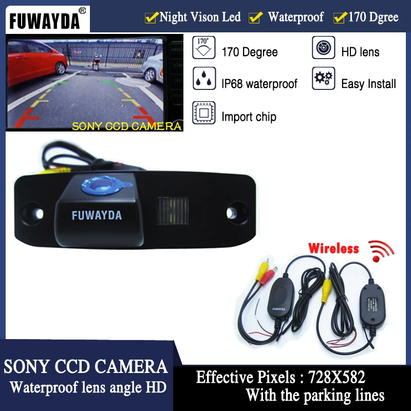 Wireless SONY CCD Car Rear View Reverse Parking Back Up Nav CAMERA for Hyundai Tucson Accent Elantra Terracan Veracruz Sonata