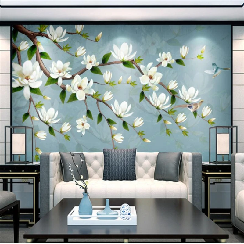 

wellyu European retro hand-painted flowers, flowers and rich background decorative painting custom large mural wallpaper