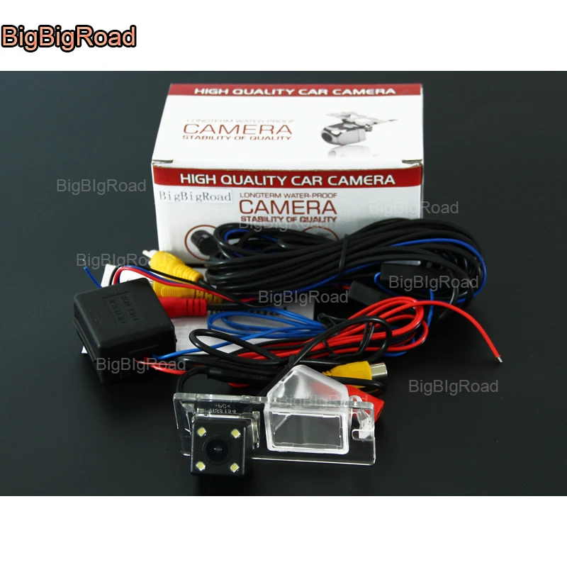 BigBigRoad Car Rear View Reverse parking Camera With Power Relay / Filter For FIAT 500 Freemont 2009 2010 2011 2012 2013 2014