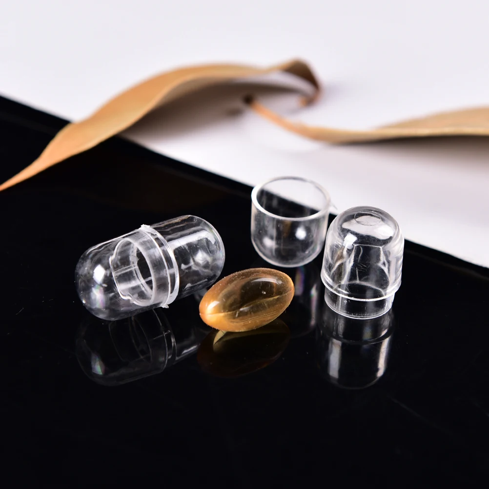Easy To Use 1/10/20Pcs Big Size Hollow Capsules Empty Pill Capsule Medicine Capsule 14mm White Empty Capsules