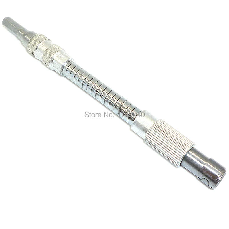 Flex Flexible Bendable Extended Extension Shaft Screwdriver Bit Tip Holder Tool 150mm Length 1/4