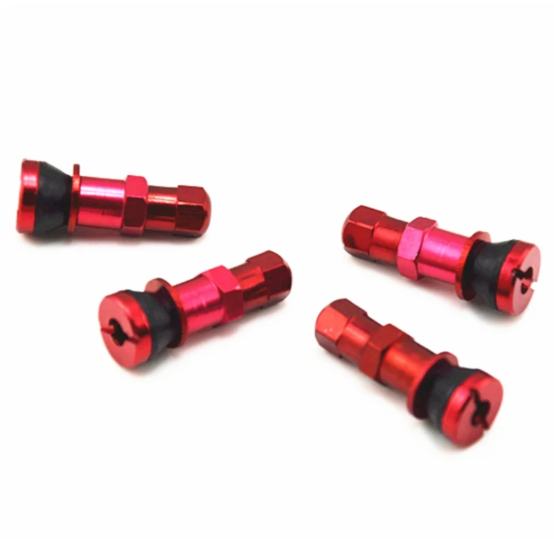 Aluminum Car Tubeless Wheel Tire Valve Stem Four Bolt-in With Dust Caps Wheels, Rims & Accessories Titanium Blue Red Silver Gold