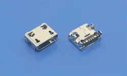 10pcs Micro Mini USB Connector Charging Port Power Jack 7pin DIP4 no curling For Samsung J1 mini J120 G355 G313 A8 A8000 C3590
