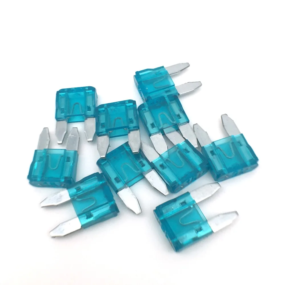 10Pcs Mixed Mini Blade Fuse 5A 10A 15A 20A 25A 30A AMP Assortment Standard Fuse Auto Car Truck Fuse Set