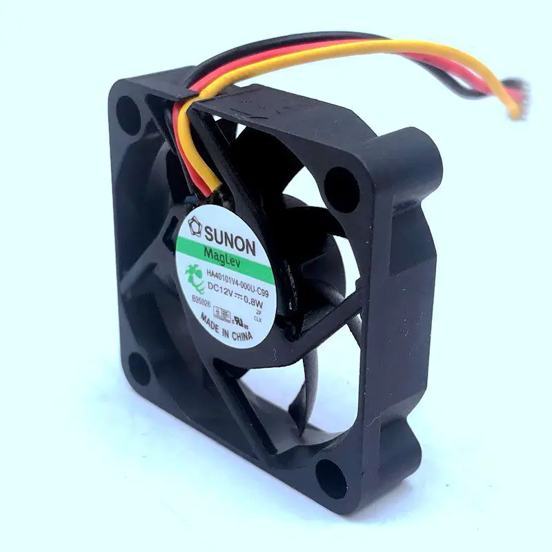 2pcs Sunon HA40101V4-0000-c99 4010 40MM 4CM 40*40*10 Cooling fan 12V 0.8W 0.06A 3pin Support velocimetry