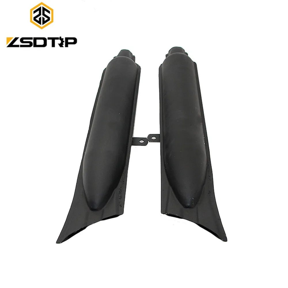 ZSDTRP 1Pair KC750 Muffler Fishtail type case for BMW R12 M1 M72 KC750 Steel fish tail mufflers chrome or black rear muffler