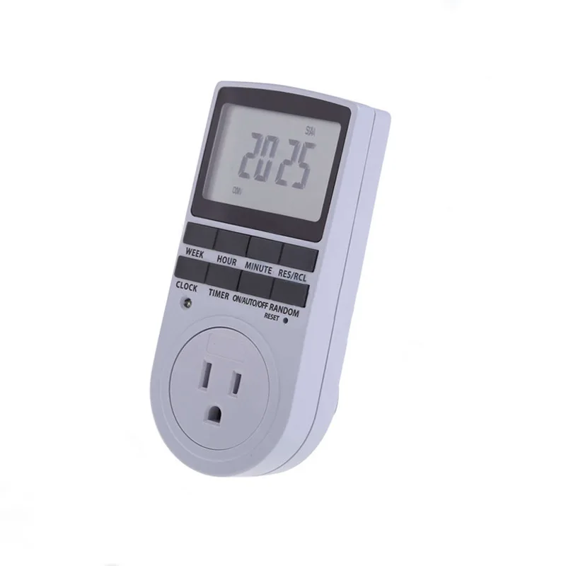 24 Hour Cyclic Electronic Digital Timer Switch EU UK AU US BR FR Plug Kitchen Timer Outlet Programmable Timing Socket 220V