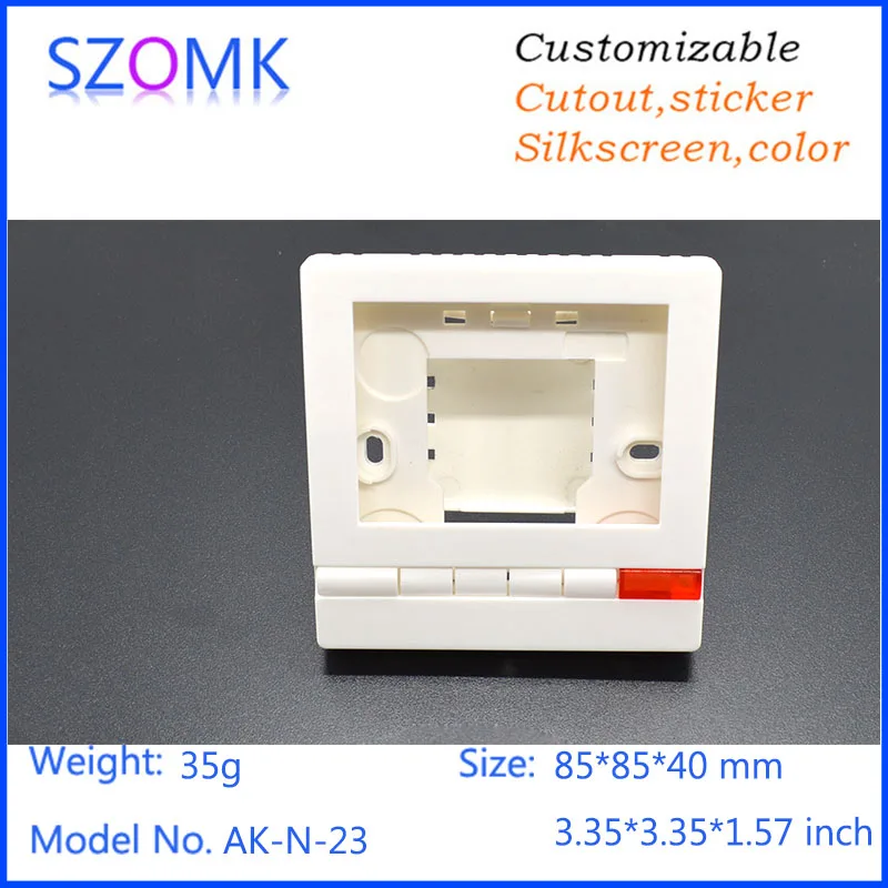 

SZOMK Plastic control enclosure pcb instrument box (10Pcs) 85*85*40mm LCD project box plastic housing enclosure distribution box