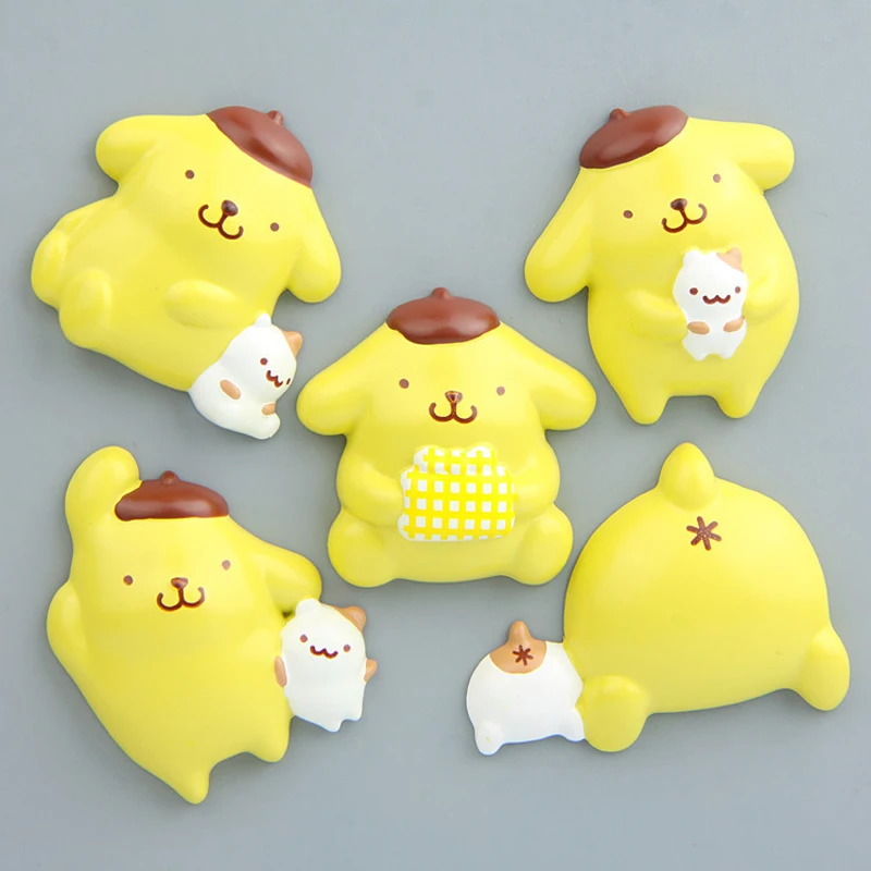 1pcs Zakka Pom Pom Purin Fridge Magnet Figure Toys Kawai Pom Pom Purin  Action Figures Models Toys Home Decor