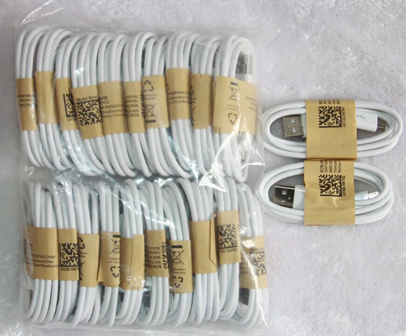 20pcs /lot High Quality Micro USB Data Sync Charging Cable for Samsung GALAXY S3 S4 Note2 S6 Note4 I9500 HTC LG Sony