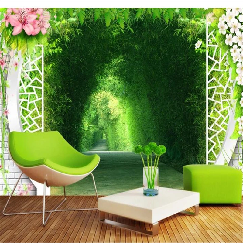 

wellyu wall papers home decor Custom wallpaper Boulevard 3D mural landscape background wall wallpapers for living room