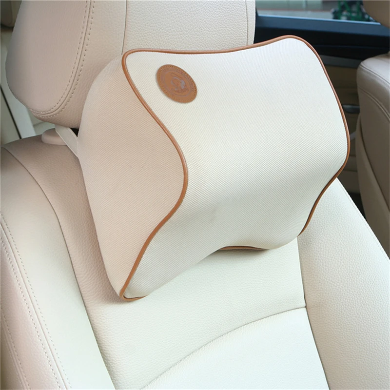 Cotton Memory Car Seat Pillow Cushion Car Headrest Neck Pillow Memory Auto Supplies Neck Pillow Car Assessories for vw Toyota