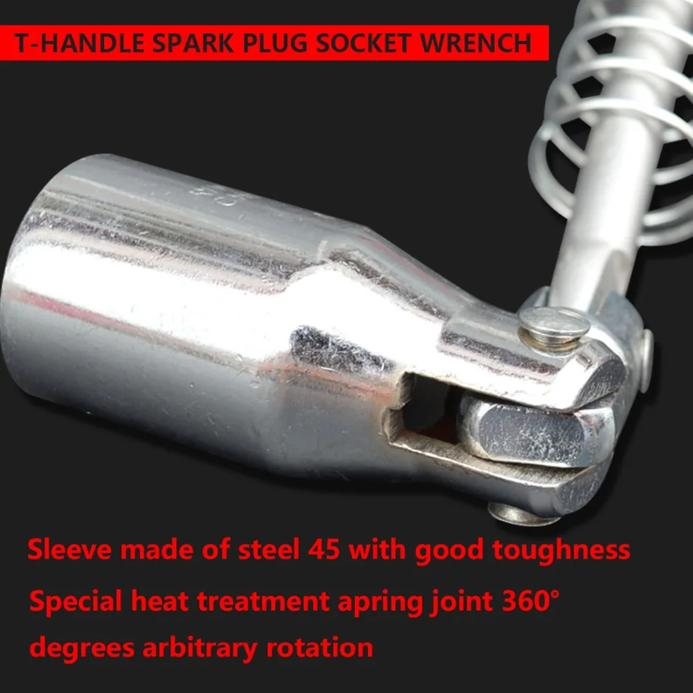 Gratis Schip! Hoge Kwaliteit T-Handvat Kruiskoppeling Bougiesleutel Handje 16/21Mm Remover Installer