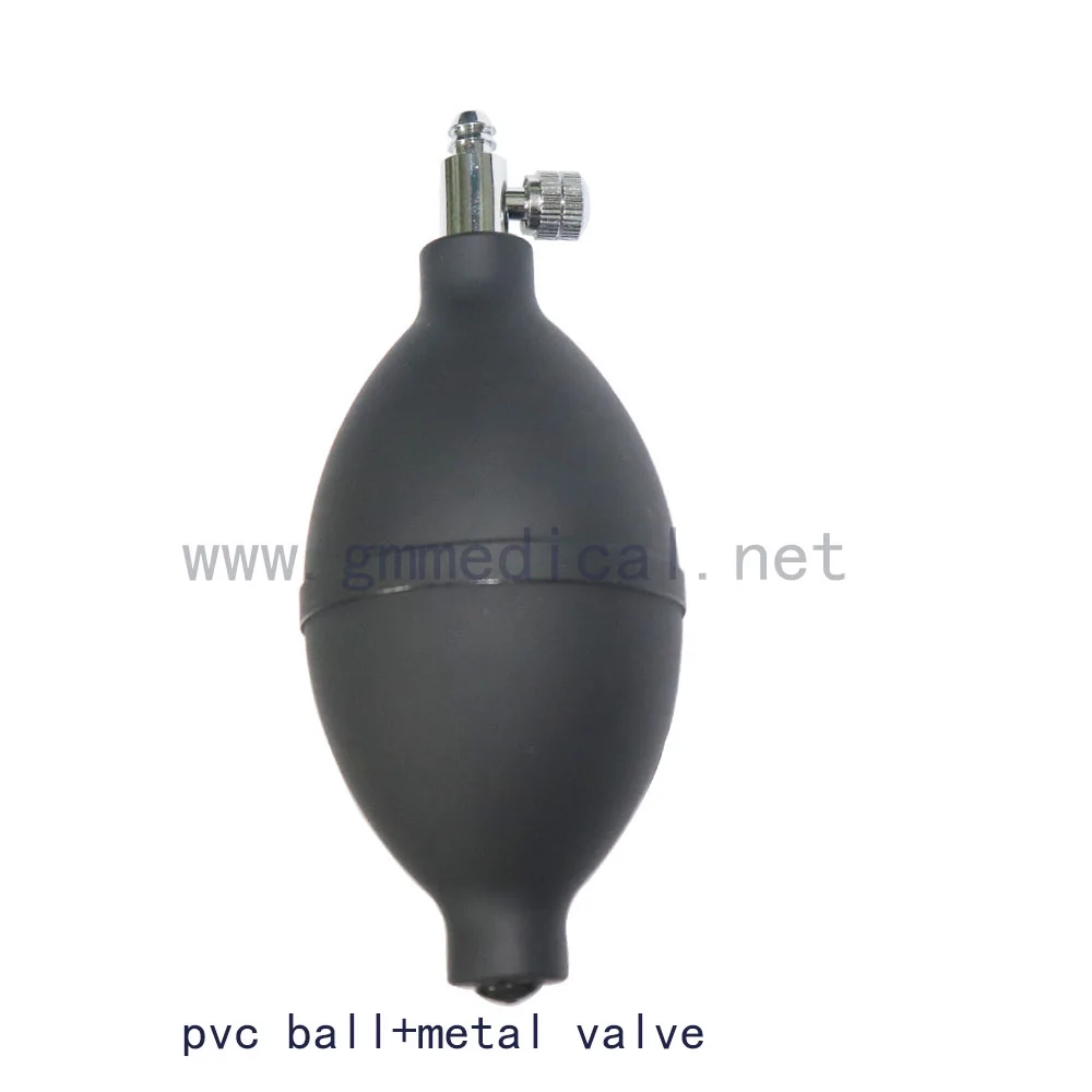 Manual Sphygmomanometer Latex/Pvc ball air inflatable bulb with metal valve use for blood pressure cuff.