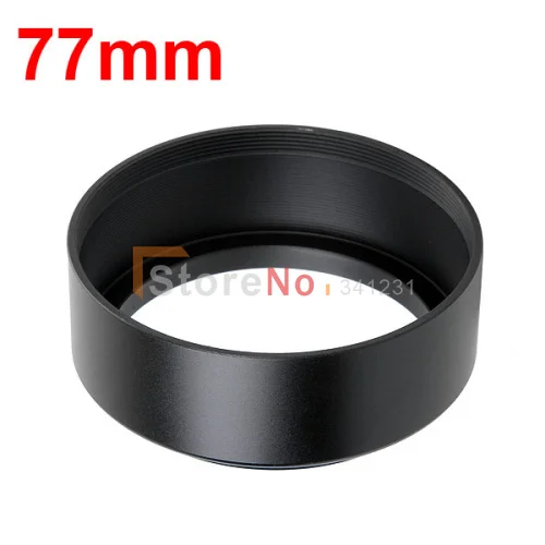 

2pcs 77mm Standard Metal Lens Hood for filter thread lens 70-200 / 24-70 / 24-105 77MM Lens filter DSLR Camera