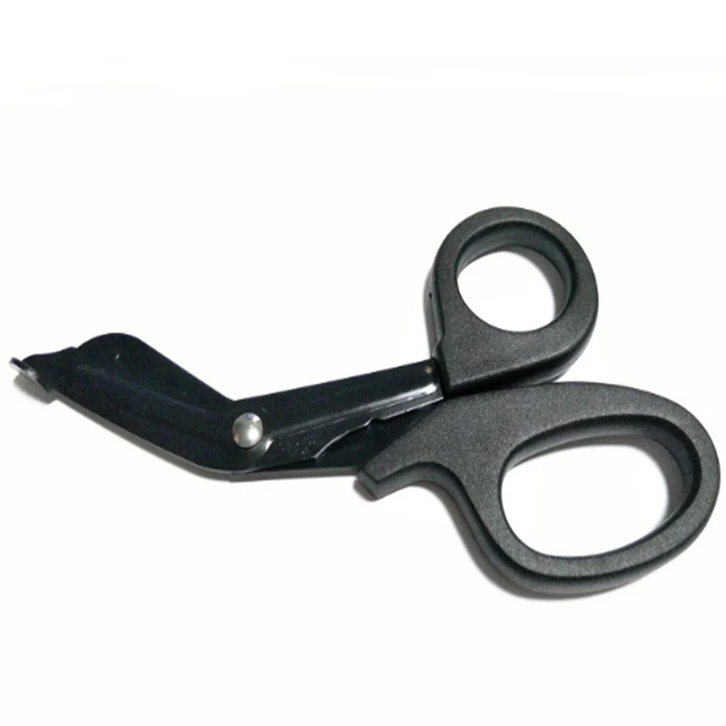 500pcs  fine teeth survival aid scissors canvas scissors field survival equipment