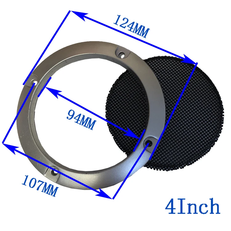 Tenghong 2 stücke Audio Lautsprecher Abdeckung 2 3 4 5 6,5 Zoll Ersatz Runde Lautsprecher Einheit Schutzhülle Mesh Net Abdeckung lautsprecher Zubehör – Detail 6