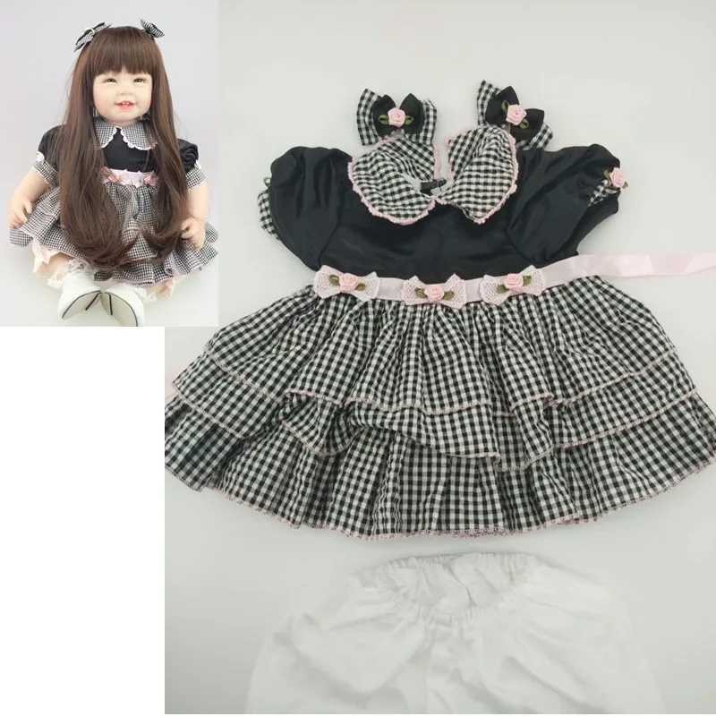 

Reborn Baby Dolls Dress Clothes For 55 CM Baby Newborn Doll Dress Clothes For 22 Inch Girl Doll Dress For Children Gift