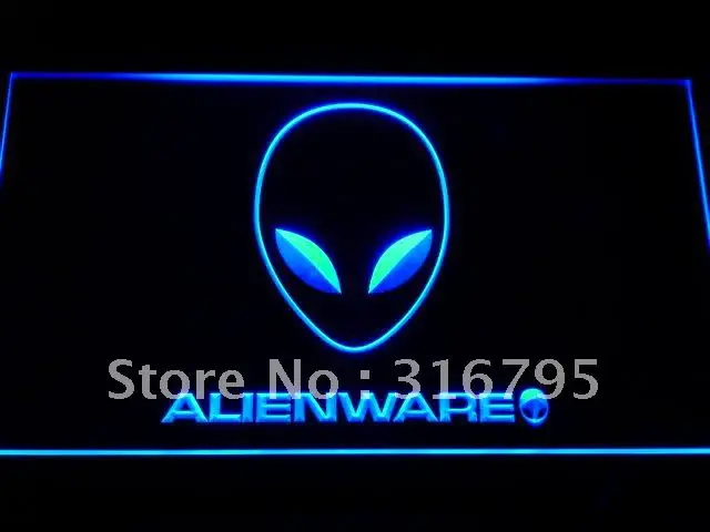 e046 Alienware Services LED Neon Light Signs with On/Off Switch 20+ Colors 5 Sizes to choose