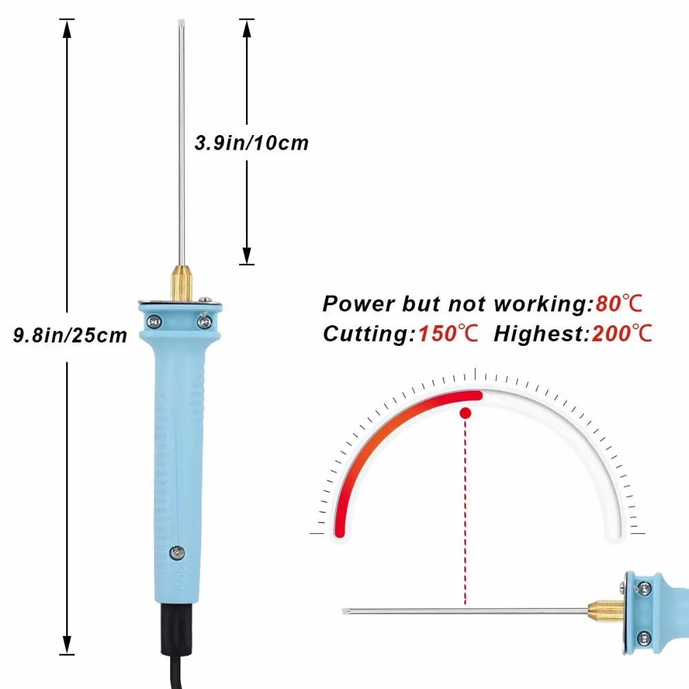 Electric Foam Cutter Polystyrene Styrofoam Knife Hot Wire Foam Cutting Knife Portable Styrofoam Cutting Tools Foam Cutter