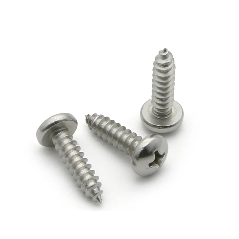 20pcs M3 M4 Cross Round Head Screw Nail 10/16/22/25/30/35/40/45/50/55/60mm 304 Stainless Steel Self Tapping Screws