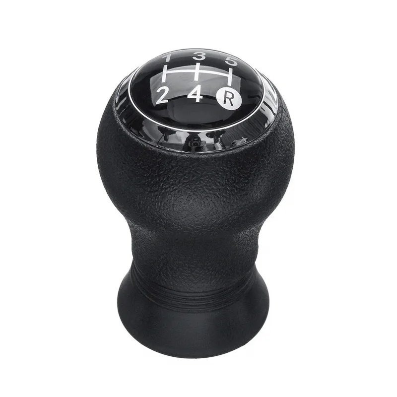 5 Speed MT Car Gear Shift Knob for TOYOTA Yaris 05-10 Shifter Lever Stick Pen Arm Head Ball POMO Chromed PU Leather Gearshifter