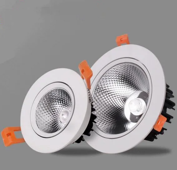 

Dimmable LED Down Light 10W 15W COB Led Downlight Recessed Led Ceiling Down Light Lamp Indoor AC85-265V +Led Driver