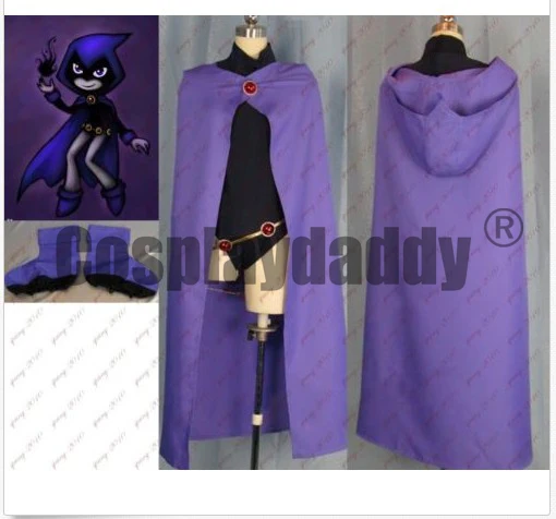 

Manga Hero Raven Halloween Cosplay Costume Whole Set