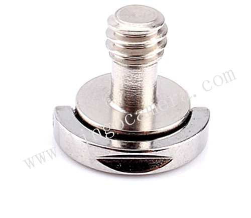 Parafuso para câmera dslr ll1485, 1/4 ", tripé, placa de liberação rápida, prata