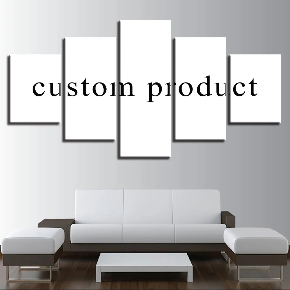 

Modular Custom Made Wall Art Pictures For Living Room Framework 5 Pieces Customized Canvas Painting HD Prints Poster Home Decor