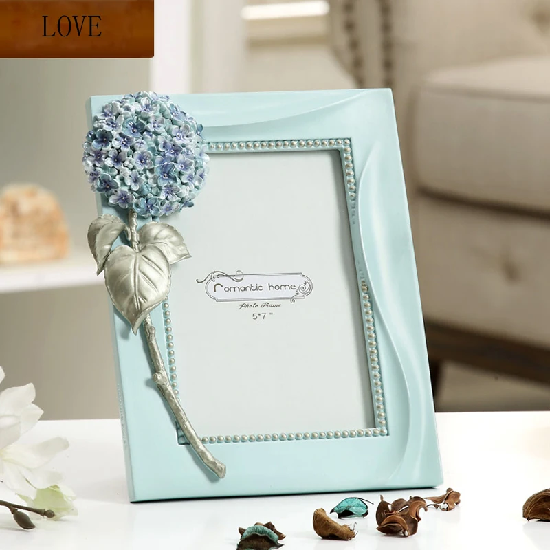 Europe pastoral photo frame 3inch 6inch 7inch Resin picture frame table top Princess room wedding wedding gift Home decoration