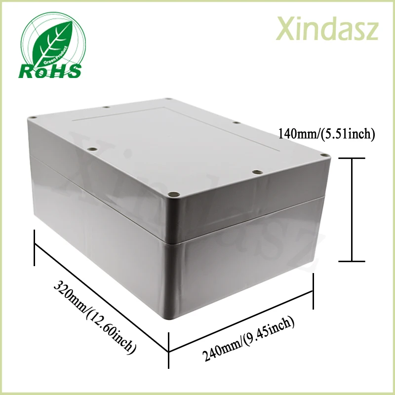 1pcs 320*240*140mm 12.60*9.45*5.51 Inch Custom Concealed Switch Box Enclosure Control Switch Box plastic box diy