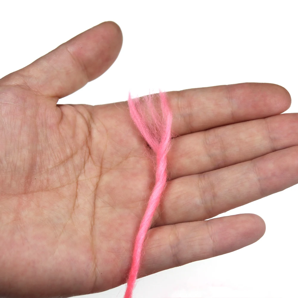 Bimoo 2m/Card 3mm Fly Tying Yarn Egg Fly Tying Material  Yellow Red Fluo Green
