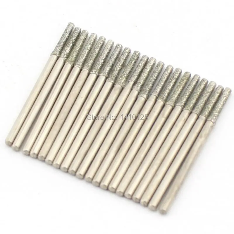 

30Pcs 2mm Diamond Coated Hole Saw Solid Drill Bits Lapidary Bit Tools for Stone Jewelry Gems Glass Tile Ceramic Marble Granite