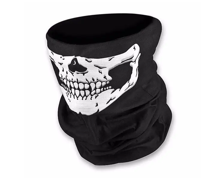 1000pcs Halloween Skull Skeleton Party Masks Black Motorcycle Multi Function Headwear Hat Scarf Neck Winter Ski Mask SN283