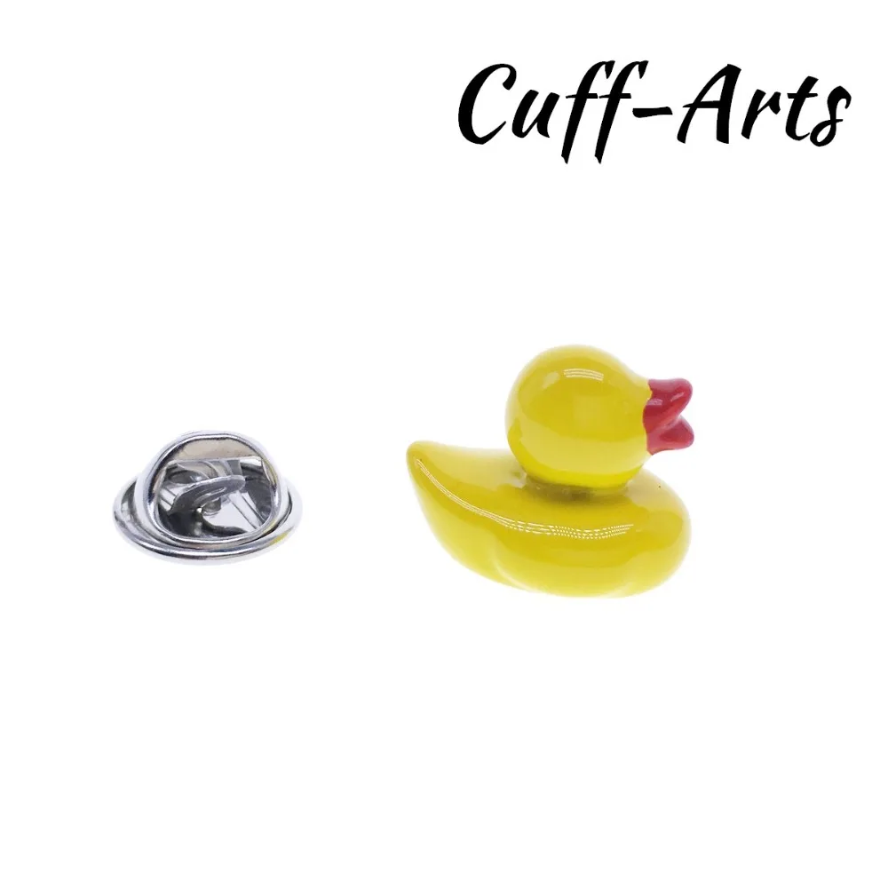 بروش طية صدر السترة دبوس للرجال دبابيس و دبابيس الأصفر بطة شارة دبوس مجوهرات بروشيه دبوس دي لا solapa بواسطة Cuffarts P10212 #1