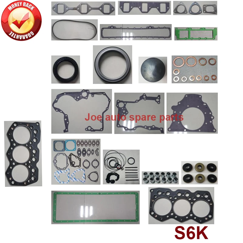 

S6K S6KT complete repair Overhaul engine full gasket set kit for Mitsubishi E320 320C Excavator