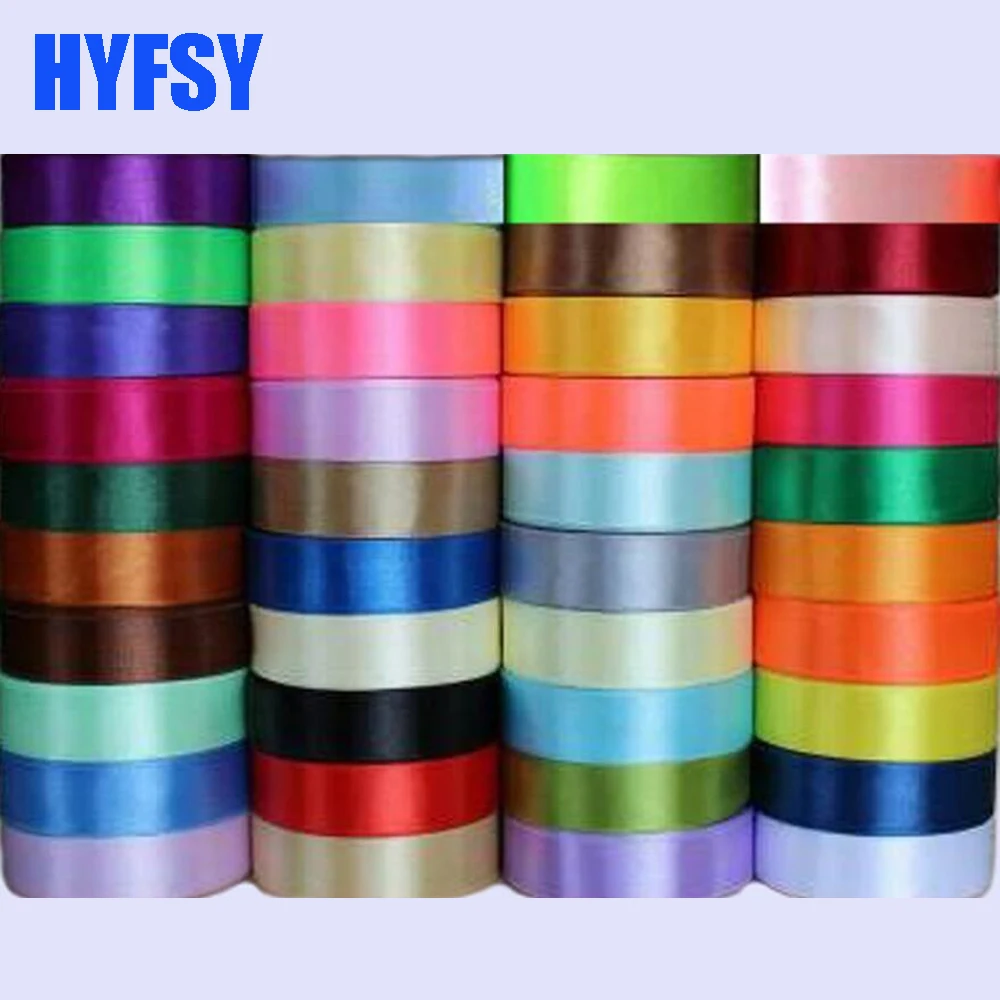 

Silk 25mm wide Satin ribbon 25 yards/roll DIY handmade gift package Christmas wedding decoration bow 2.5 cm