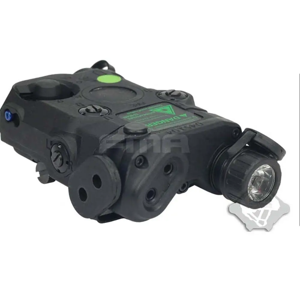 FMA Tactical AN PEQ15 LED White Light and Green Laser with IR Lenses, Upgrade Version, BK, DE, FG